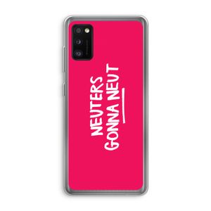 Neuters (roze): Samsung Galaxy A41 Transparant Hoesje