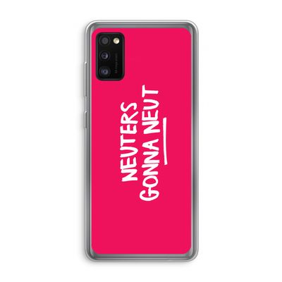 Neuters (roze): Samsung Galaxy A41 Transparant Hoesje