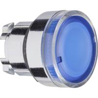 Schneider Electric ZB4BW36 ZB4BW36 Terugstelbaar (Ø) 22 mm Zonder markering Chroom, Blauw 1 stuk(s)