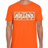 Holland / Nederland supporter t-shirt oranje voor heren