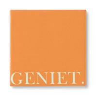 Siertegel Geniet - 10x10x0.5 cm - thumbnail