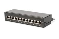 Digitus DN-91612SD-EA 12 poorten Netwerkpatchbox 483 mm (19) CAT 6A 1 HE Zwart