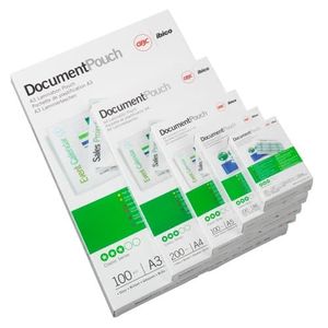 Lamineerhoes GBC overheids card 65x95mm 2x125micron 100stuks