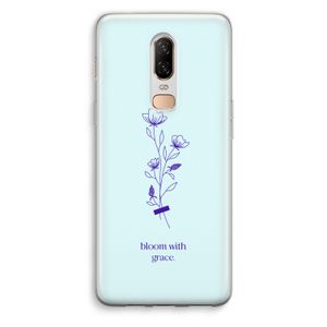 Bloom with grace: OnePlus 6 Transparant Hoesje