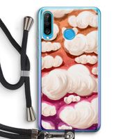 Katoen Wolken: Huawei P30 Lite Transparant Hoesje met koord