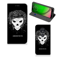 Mobiel BookCase Motorola Moto G7 Play Skull Hair - thumbnail