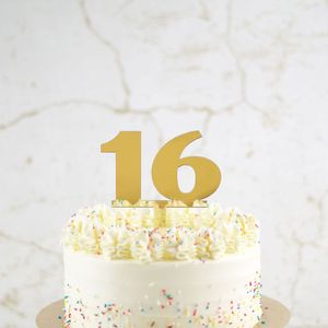 16 Taarttopper - Goud