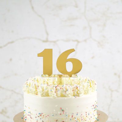 16 Taarttopper - Goud