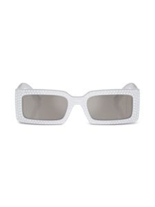 Dolce & Gabbana Eyewear lunettes de soleil à monture rectangulaire - Gris