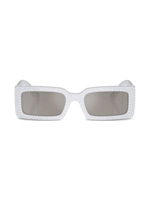 Dolce & Gabbana Eyewear lunettes de soleil à monture rectangulaire - Gris