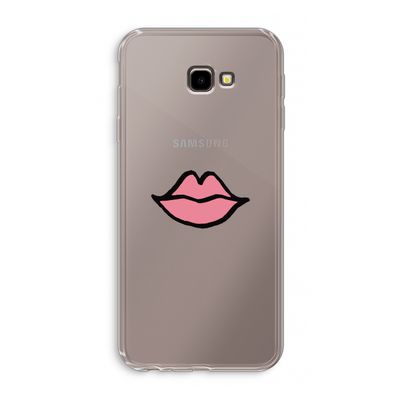 Kusje: Samsung Galaxy J4 Plus Transparant Hoesje