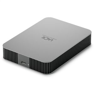 LaCie Mobile Drive 5TB v2 USB-C Moon Silver w/Rescue (STLP5000400)