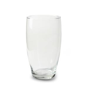 Bloemenvaas Pasa - helder transparant - glas - D14 x H25 cm - klassieke vorm vaas