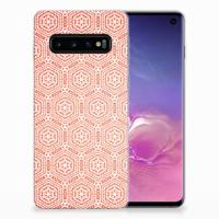 Samsung Galaxy S10 | TPU bumper | Pattern Orange