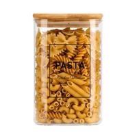 Voorraadpot Essentials - keuken - pasta - glas - 1,2L - luchtdichte deksel