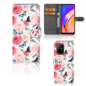 OPPO Reno5 Z | A94 5G Hoesje Butterfly Roses