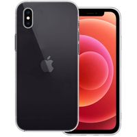 Basey iPhone Xs Hoesje Siliconen Hoes Case Cover -Transparant