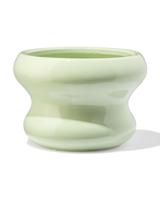 HEMA Bloempot ⌀17.5x12.5cm keramiek blob groen (groen)