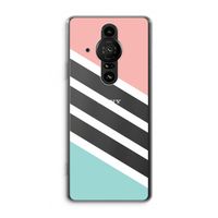 Strepen pastel: Sony Xperia Pro-I Transparant Hoesje