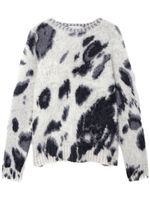 Stella McCartney Horse brushed jaquard jumper - Blanc