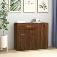 Dressoir 88x30x70 cm bewerkt hout bruin eikenkleur
