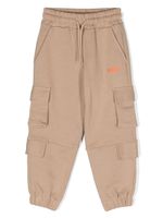 MSGM Kids pantalon de jogging en coton à poches cargo - Tons neutres