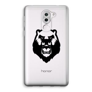 Angry Bear (black): Honor 6X Transparant Hoesje