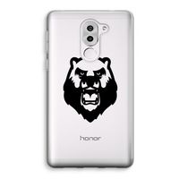 Angry Bear (black): Honor 6X Transparant Hoesje