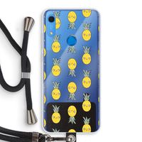 Ananas: Huawei Y6s Transparant Hoesje met koord
