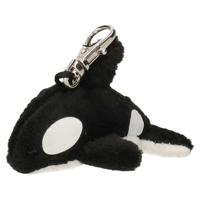 Pluche orka knuffel sleutelhanger - 6 cm - Speelgoed dieren sleutelhangers - thumbnail