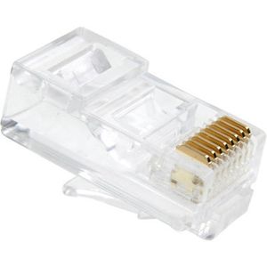 RJ45 Connector, niet afgeschermd geschikt voor soepele kern (100st)