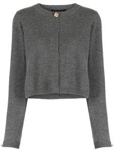 Paule Ka cardigan en cachemire à bords nervurés - Gris