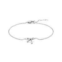 Gerhodineerd 925 Zilveren Armband met Strik - Verstelbare Lengtes (16-18cm) | Fijn en Elegant Design Gerhodineerd 925 Zilveren Armband met Strik - Verstelbare Lengtes (16-18cm) | Fijn en Elegant Design