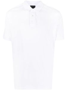 Emporio Armani polo à logo brodé - Blanc