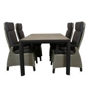 Qopps Kings tuintafel 180 cm met Orlon verstelbare tuinstoel