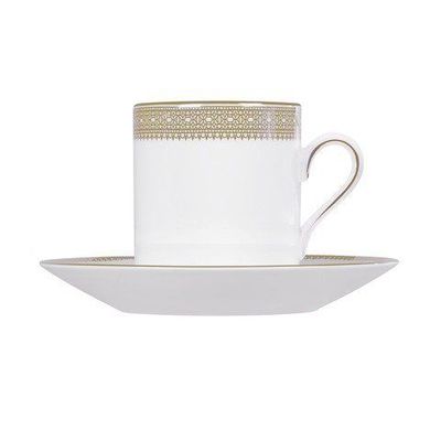 WEDGWOOD - Vera Wang Lace Gold - Espresskop&schotel 0,08l