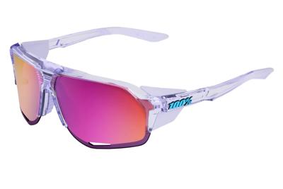 100% Norvik Bril Polished Translucent Grey Purple Multilayer Mirror Lens