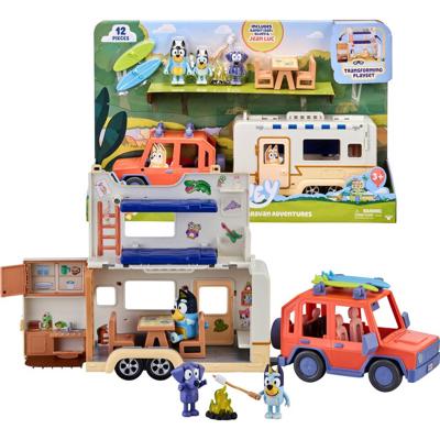Bluey auto en kampeer speelset