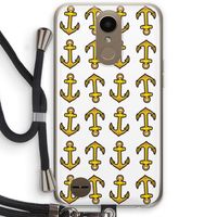 Musketon Anchor: LG K10 (2017) Transparant Hoesje met koord