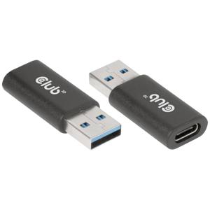 club3D USB-adapter USB 3.2 Gen1 (USB 3.0 / USB 3.1 Gen1) USB-A stekker, USB-C bus Zwart CAC-1525