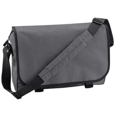 Bagbase Schoudertas - grijs - 41x31x12 cm - 15L - aktetas - volwassenen - polyester - schooltas