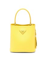 Prada petit sac Panier en cuir Saffiano - Jaune - thumbnail