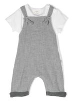 TEDDY & MINOU ensemble salopette-t-shirt en coton - Gris - thumbnail