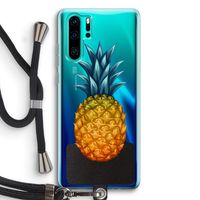 Grote ananas: Huawei P30 Pro Transparant Hoesje met koord