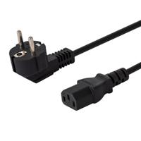 SAVIO CL-146 Schuko IEC C13, 3 M Zwart