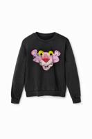 Versleten sweatshirt met de Roze Panter - BLACK - XS - thumbnail