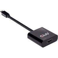 club3D CAC-2170 Mini-displayport Adapter [1x Mini-DisplayPort stekker - 1x HDMI-bus] Zwart - thumbnail