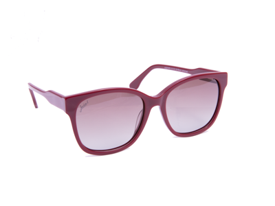 Jackie L Versailles JL-0577A bordeaux - bruin dégradé polarised TAC - UV400
