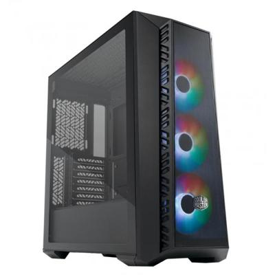 Cooler Master mb520-kgnn-s00 masterbox 520 mesh, red, atx, midi, edge-to-edge transparent window