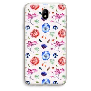 Bloemetjes: Samsung Galaxy J7 (2017) Transparant Hoesje